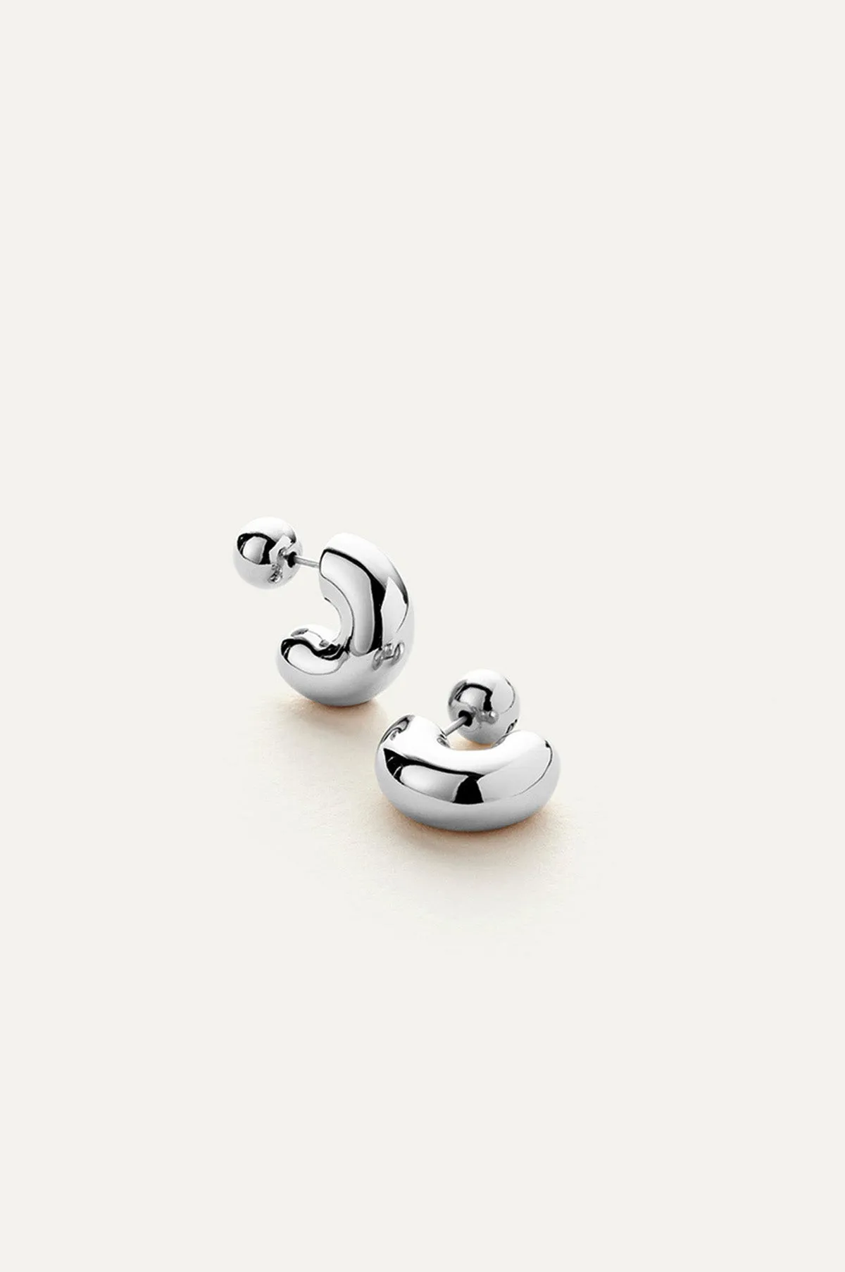 Tome Small Silver Hoop Earrings