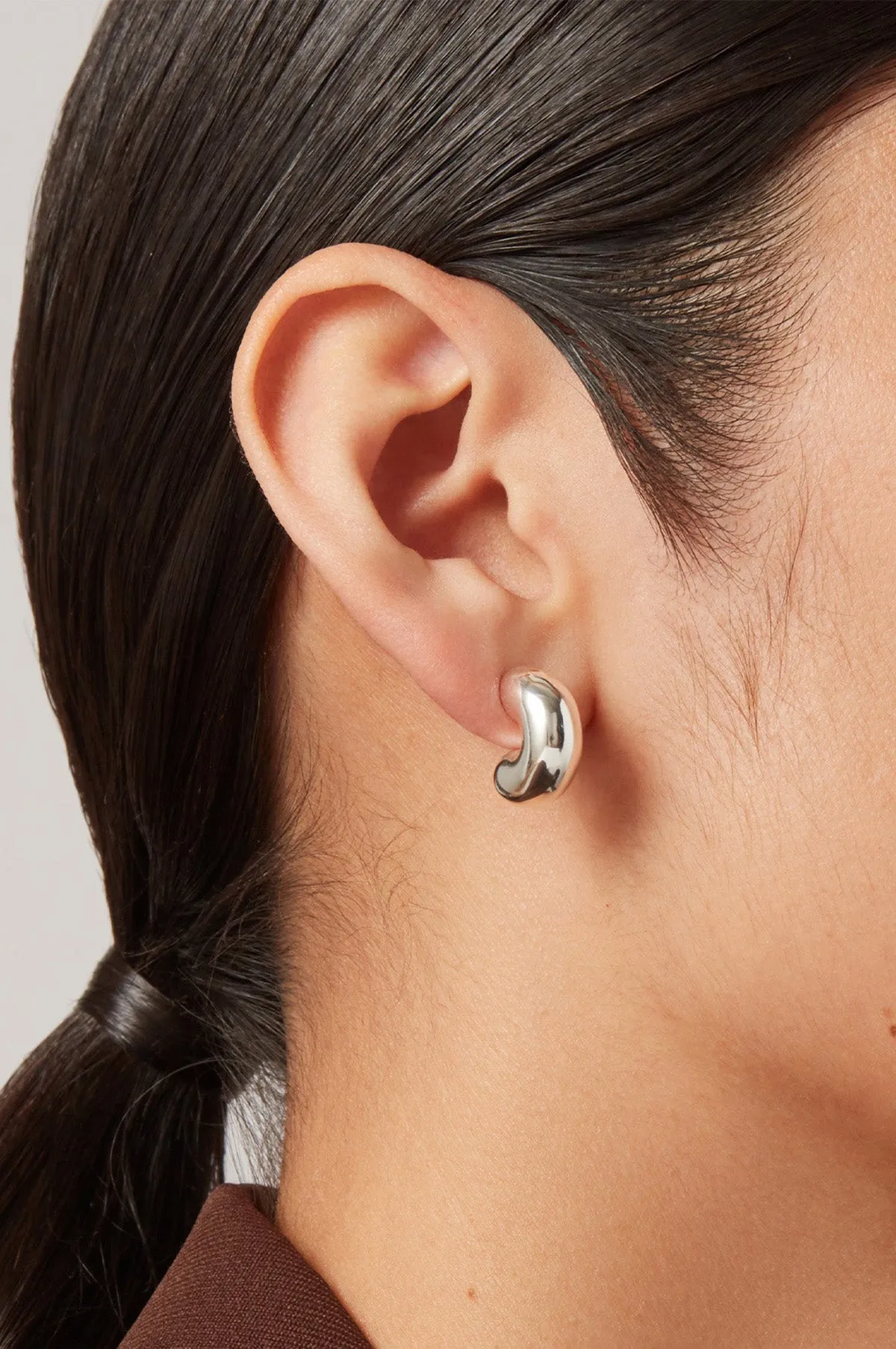 Tome Small Silver Hoop Earrings