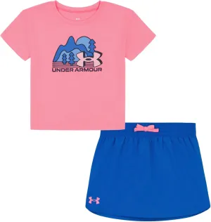 Under Armour UA SIMPLE LIFE SET, FLUO PINK - SKORT, 6X