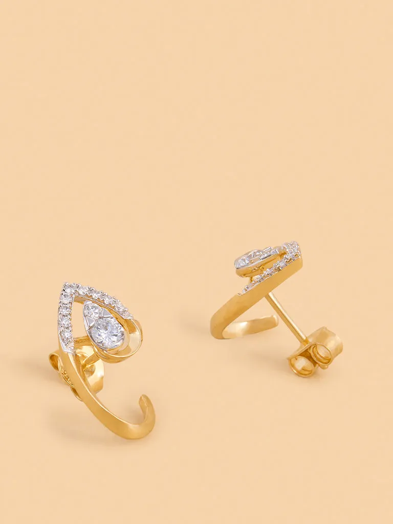 Westside X Pome Elegant Teardrop Lab Diamond Earrings