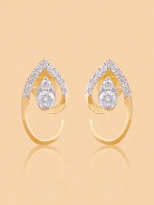 Westside X Pome Elegant Teardrop Lab Diamond Earrings
