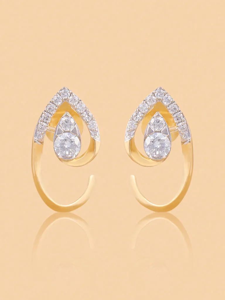 Westside X Pome Elegant Teardrop Lab Diamond Earrings