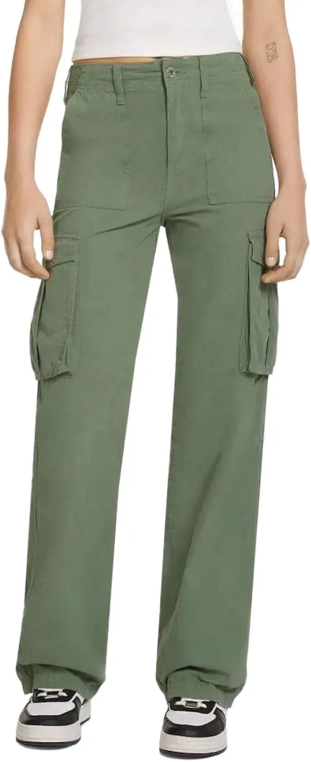 Wide Leg Sweatpants Winter Slack Work Capris with Pockets Straight Leg High Waisted