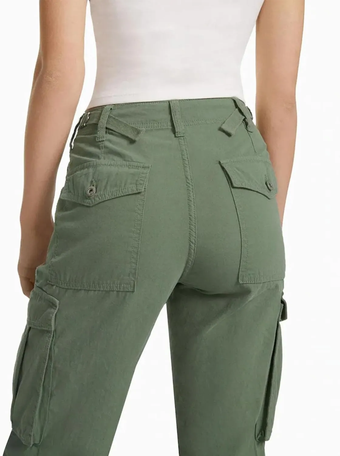Wide Leg Sweatpants Winter Slack Work Capris with Pockets Straight Leg High Waisted