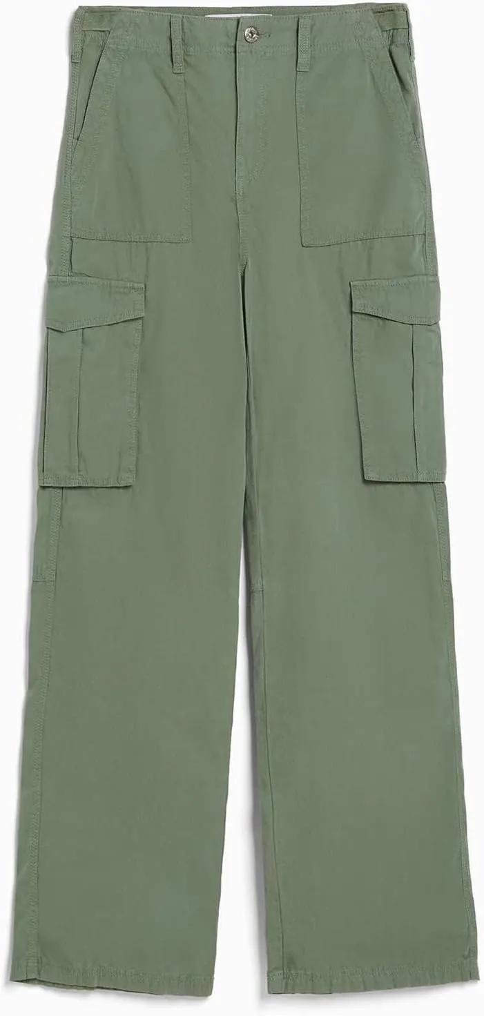 Wide Leg Sweatpants Winter Slack Work Capris with Pockets Straight Leg High Waisted