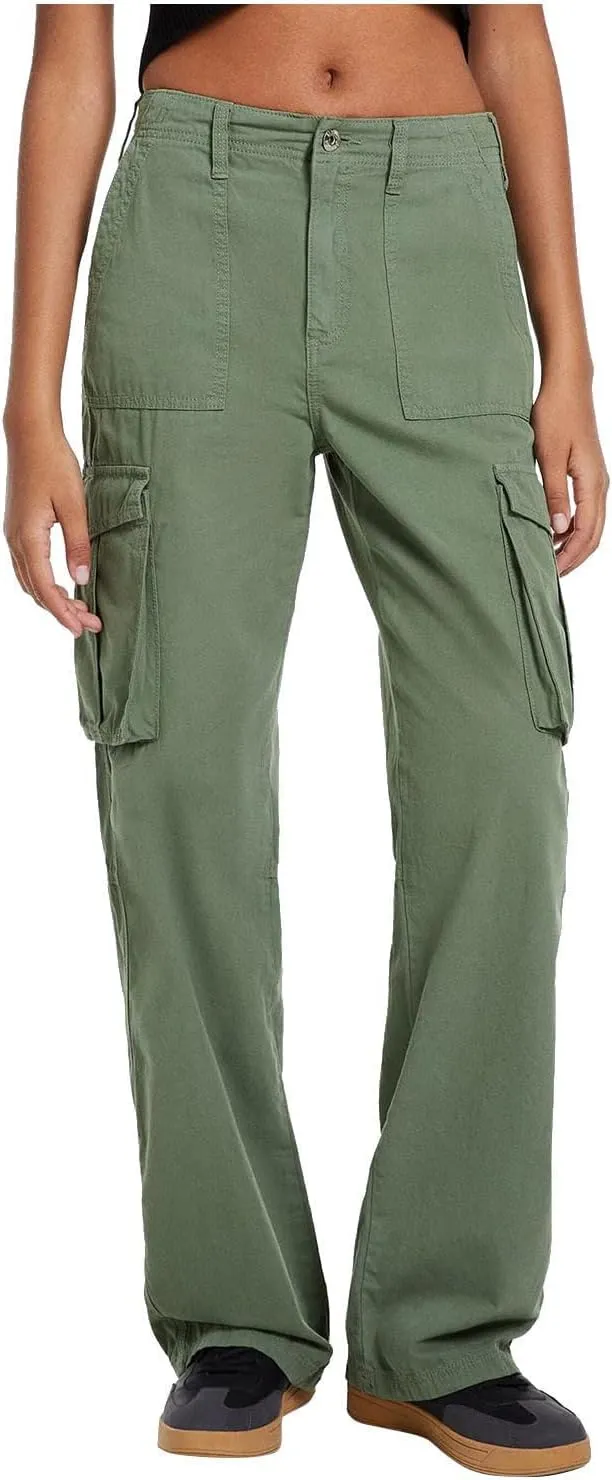 Wide Leg Sweatpants Winter Slack Work Capris with Pockets Straight Leg High Waisted