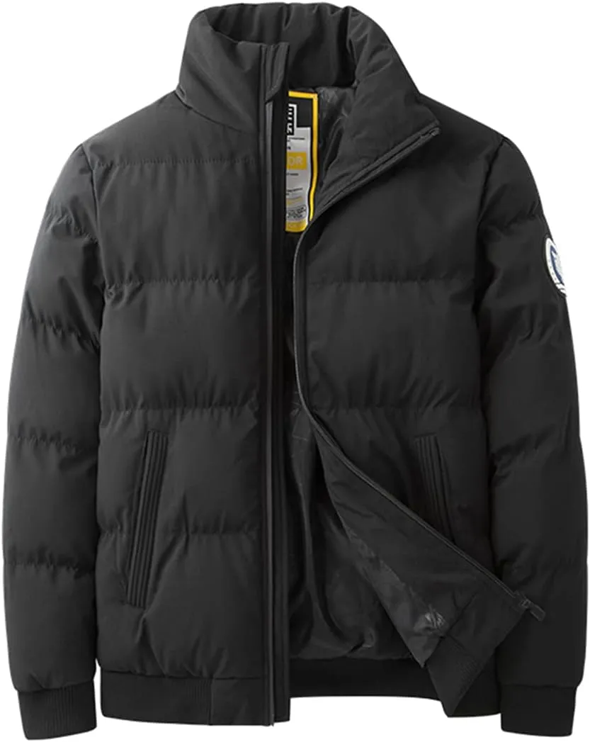 Winter Men's Parka Jacket Thick Warm Coat Stand Collar Casual Jackets Cotton Padded Winter Parkas Plus Size 8XL