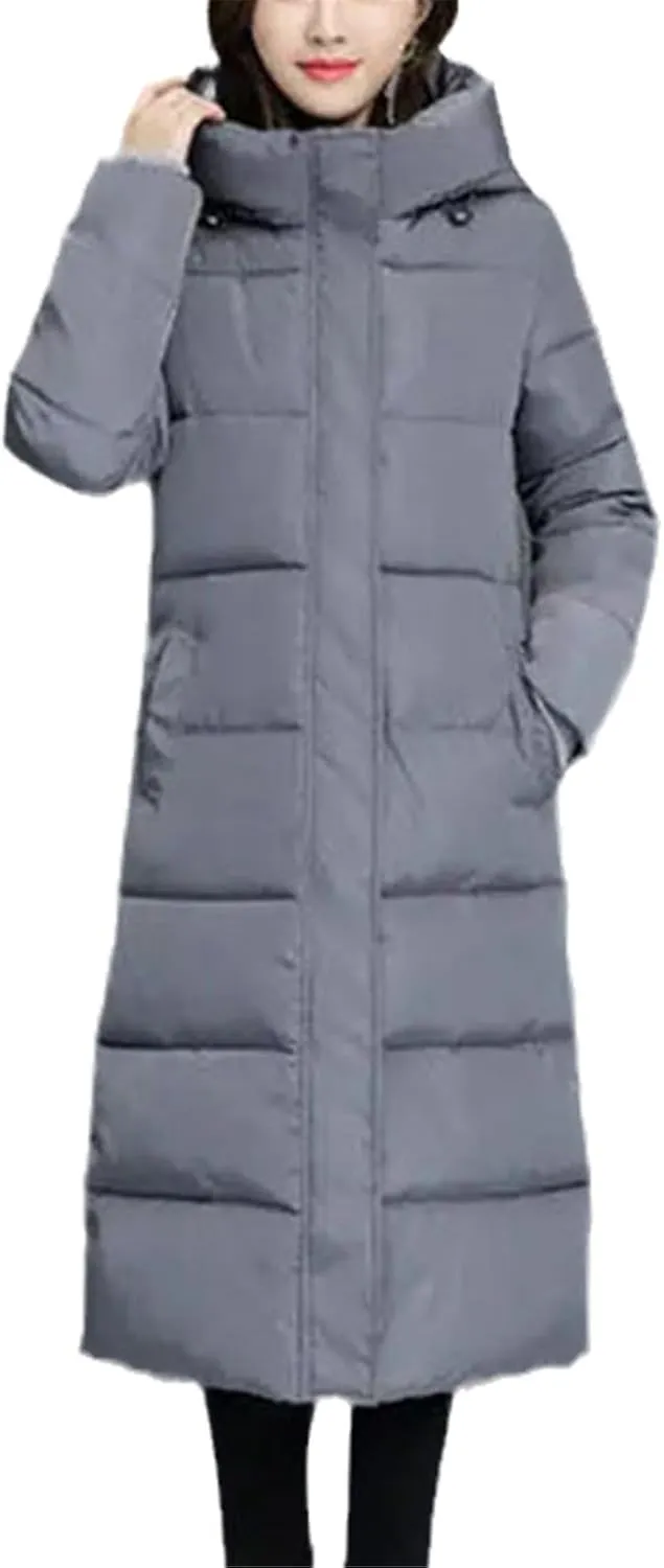 Winter Women Hooded Coat Plus Size Cotton Padded Jackets Thicken Long Windbreak Parkas Casual Warm Snow Wear