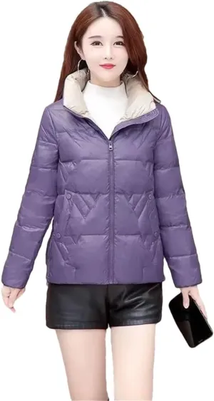 Women Down Padded Jacket Short Parkas Coat Thick Warm Cotton Coat Winter Jacket Outwear