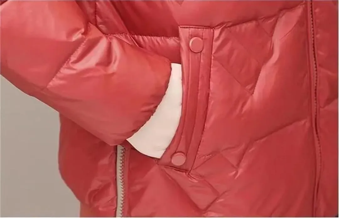Women Down Padded Jacket Short Parkas Coat Thick Warm Cotton Coat Winter Jacket Outwear