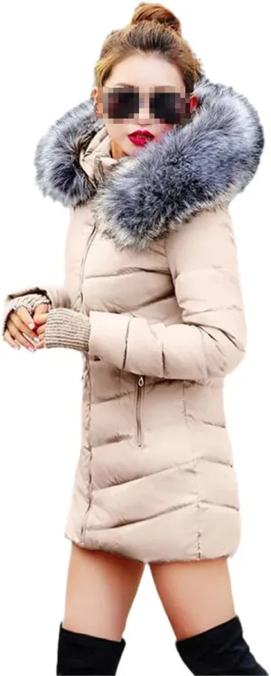 Women Winter Padded Cotton Jacket Ladies Warm Thicken Coat Long Parka Womens Fashion Slim Jackets