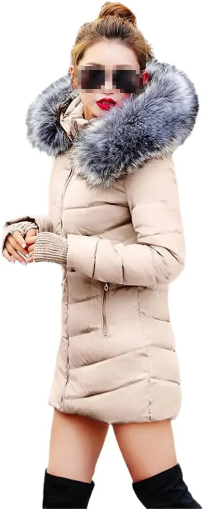 Women Winter Padded Cotton Jacket Ladies Warm Thicken Coat Long Parka Womens Fashion Slim Jackets