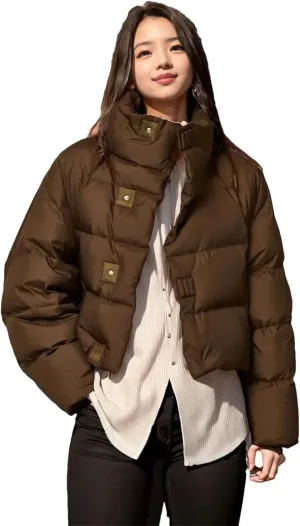Women's Cotton-Padded Jacket Winter Short Loose Padded Jacket American Cotton-Padded Jacket Bread Coat