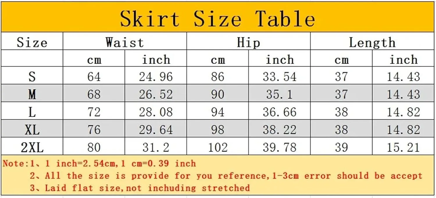 Womens Golf Skirt High Waist A-Line Athletic Large Size Pleated Kawaii Mini Skirts Skort