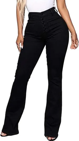 Womens Jeans Stretchy Jeans for Women Womens Pants High or Mid Waisted Jeans for Women Womens Wide Leg Pants