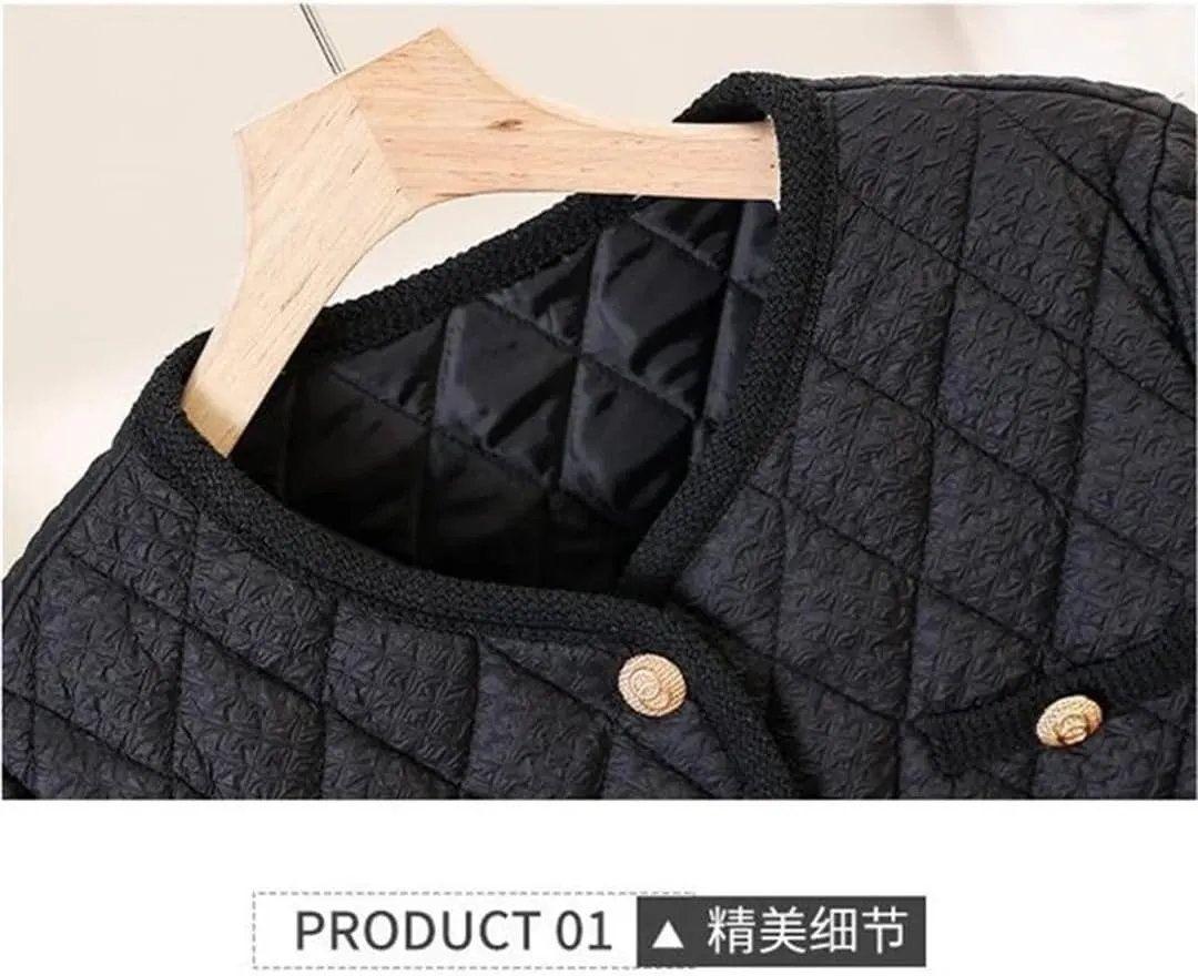 Women's Lightweight Short Cotton-Padded Jacket Winter Warm Cotton Padded Coat Tops