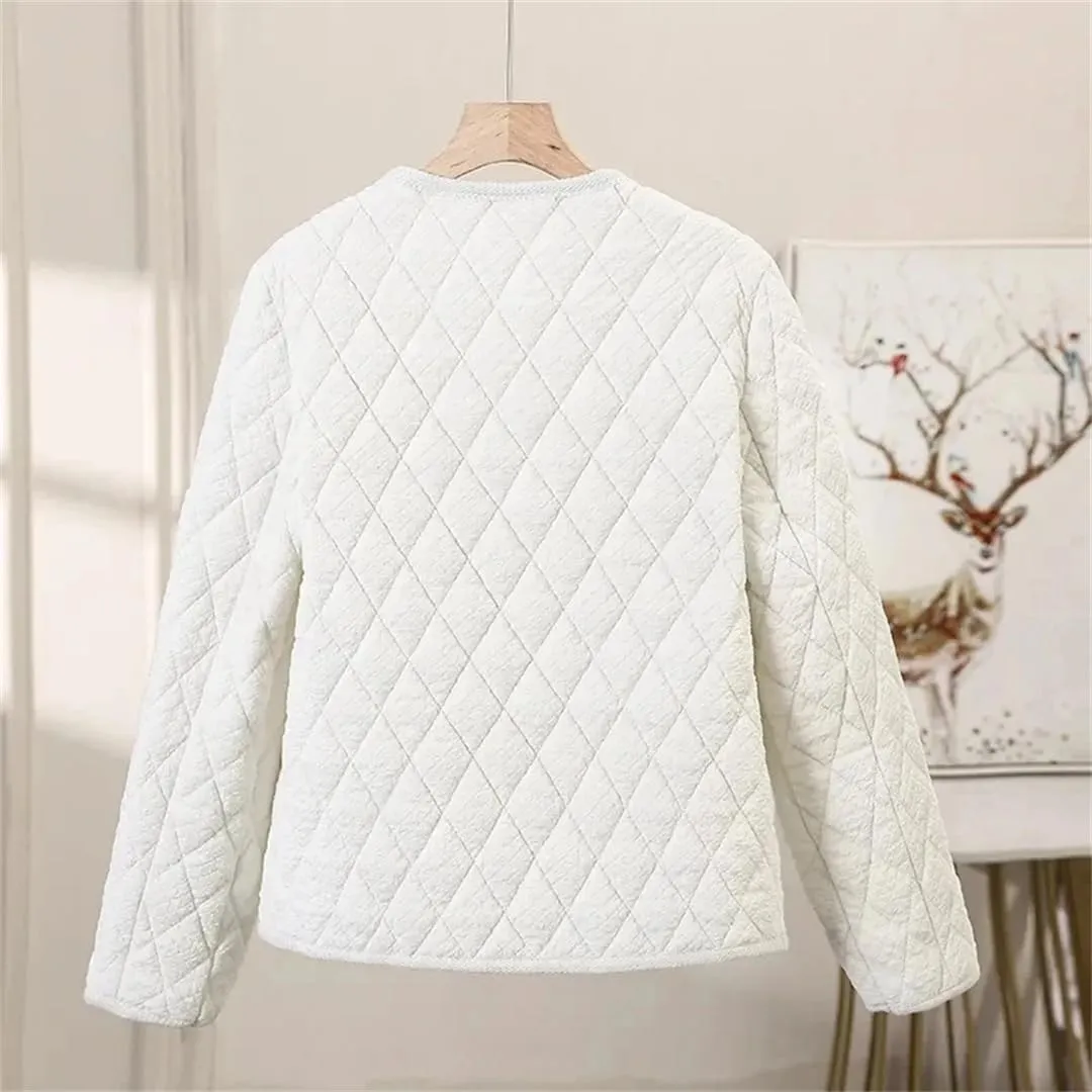 Women's Lightweight Short Cotton-Padded Jacket Winter Warm Cotton Padded Coat Tops