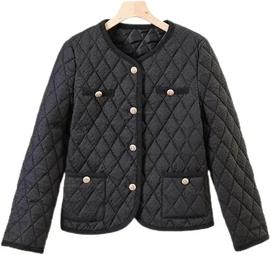Women's Lightweight Short Cotton-Padded Jacket Winter Warm Cotton Padded Coat Tops