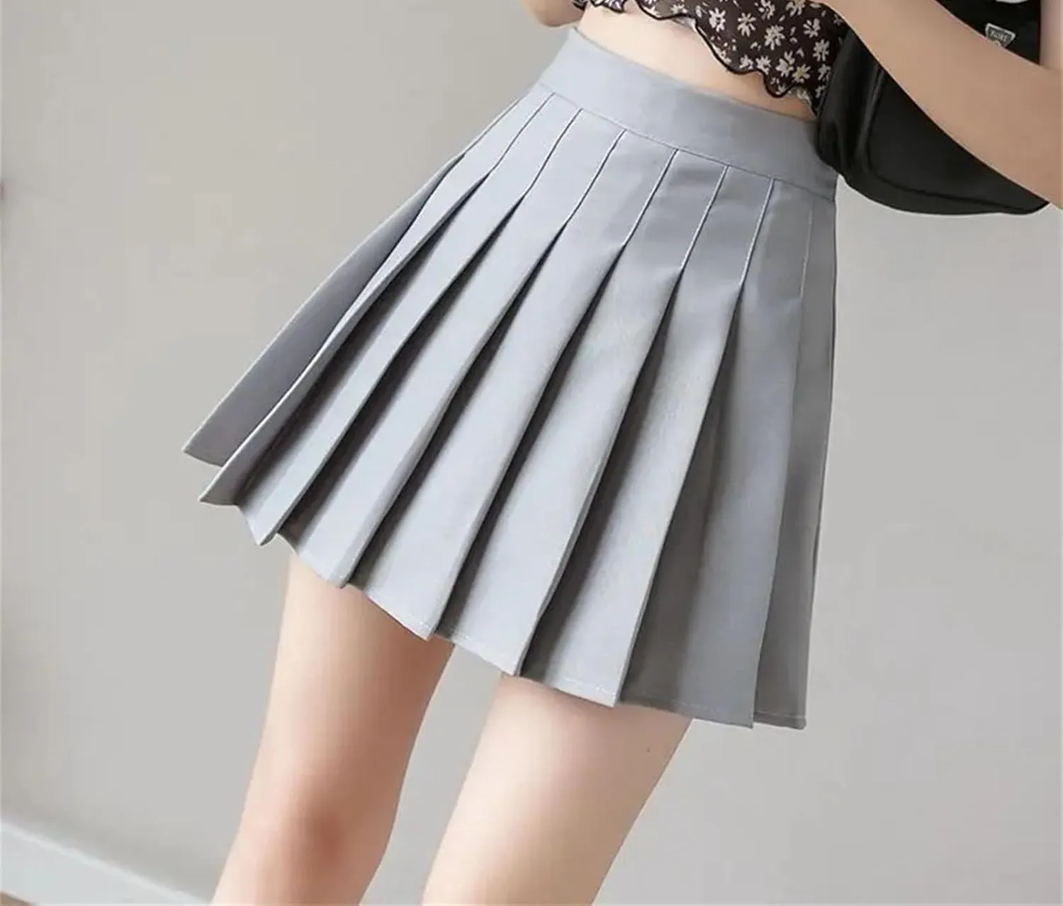 Womens Mini Pleated Short Skirt Slim Fit High Waisted A-Line Athletic Golf Short Skort