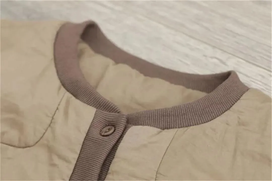Women's Winter Cotton Padded Clothes Lightweight Warm Cotton Coat Style Loose Casual Jacket Tops