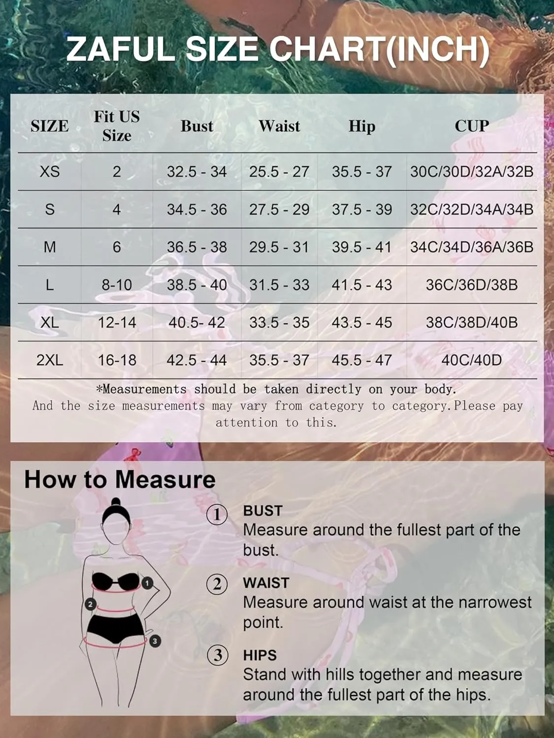 ZAFUL Women's Tankini Swimsuits V Neck Tummy Control Bow Color Block Two Piece Swimsuit Bathing Suit